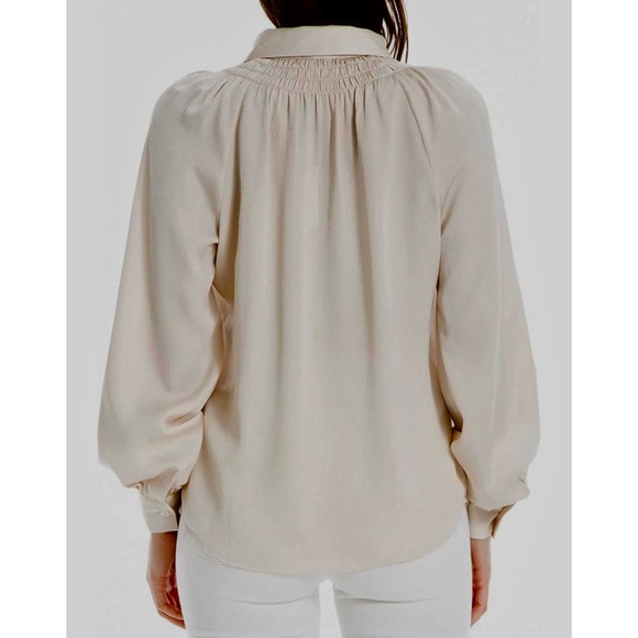 Max Studio Button Down Blouse - Picture 3 of 12